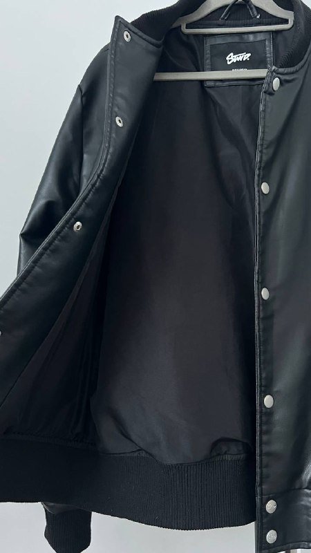 Кожаный мужской бомбер 4