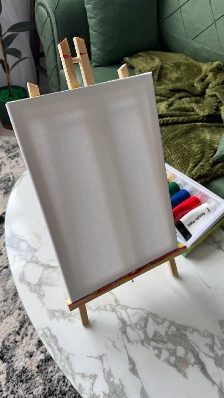 Мольберт, холст, краски для рисования 2