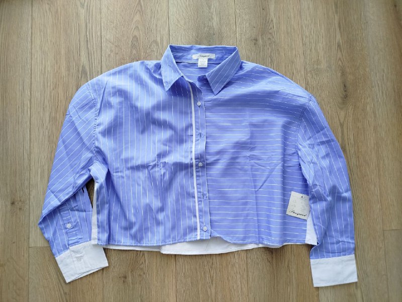 Черная рубашка Uniqlo S, новая укороченная рубашка XL оверсайз