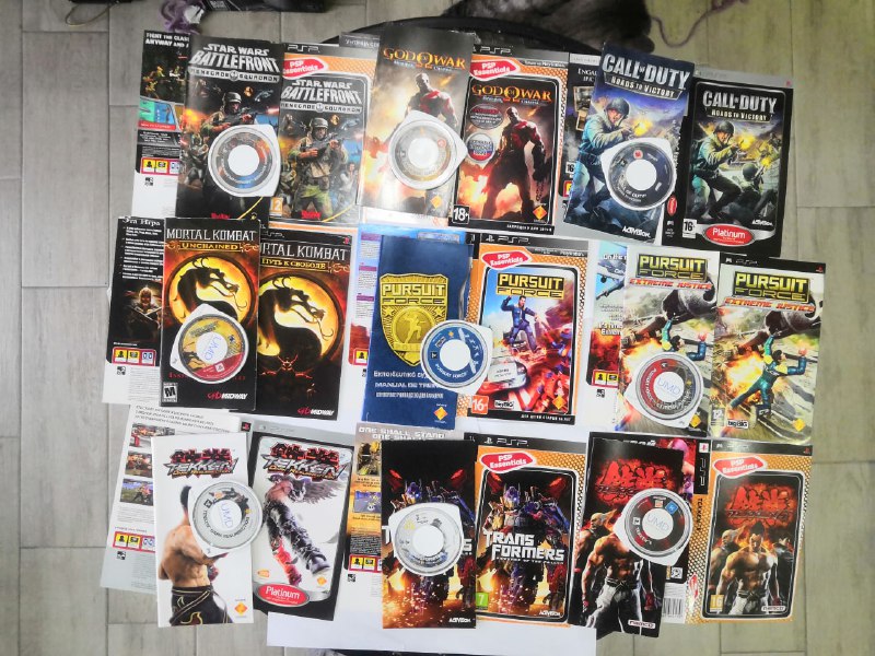 Лицензионные игры PSP с книжечками и обложками 4