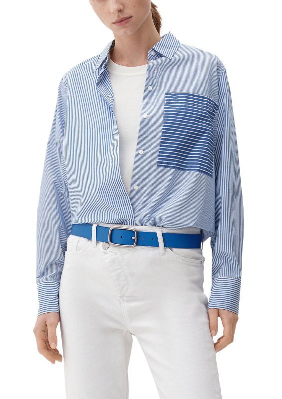 Ремень из натуральной кожи s.OLIVER голубой 3