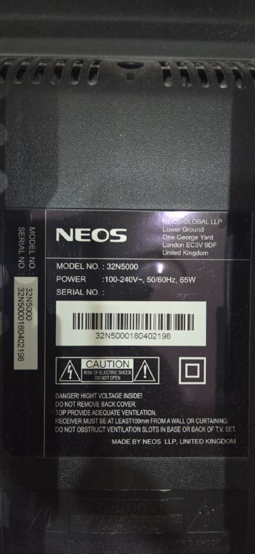 Телевизор NEOS 32N500 32 дюйма 2