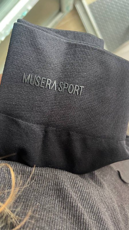 Черный спортивный костюм MUSERA лонгслив и леггинсы 6