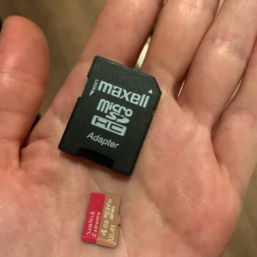MicroSD адаптер, microSD карта 4 GB