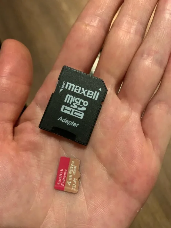 MicroSD адаптер, microSD карта 4 GB