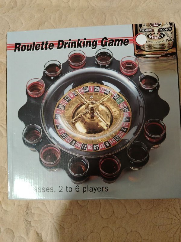 Рулетка алкогольная новая
