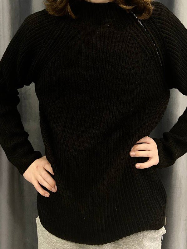 Винтажный свитер Hugo Boss с молнией шерсть L 4