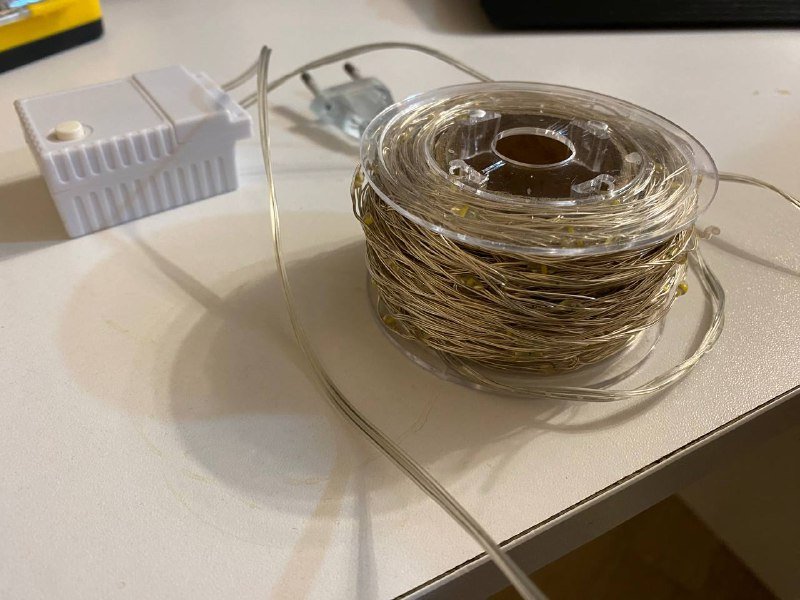 Гирлянда с теплым светом