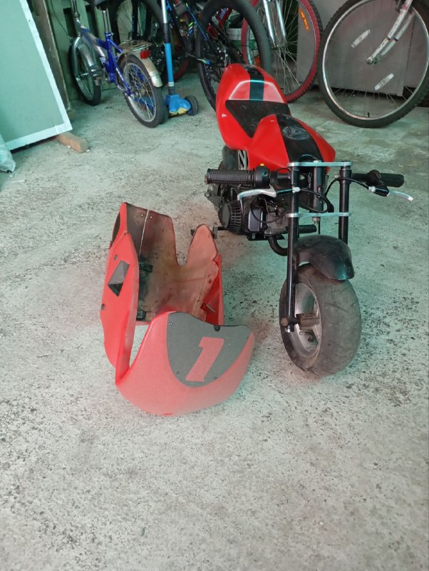 Детский бензиновый мотоцикл, каст спиннинги 2