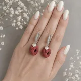 Серьги с натуральным жемчугом 1