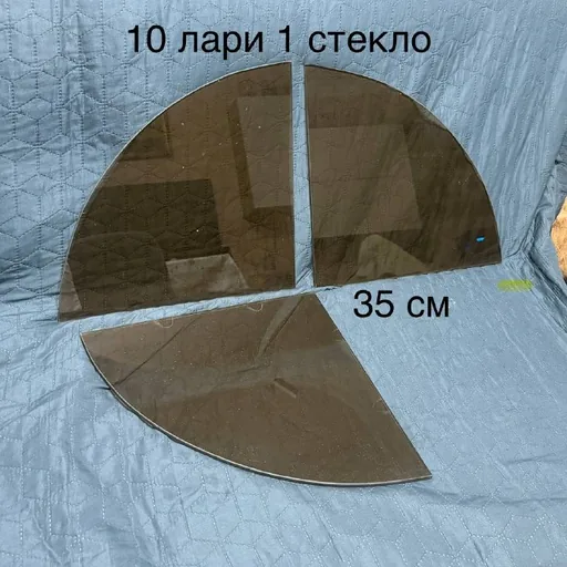 Угловая стеклянная полка
