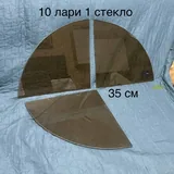 Угловая стеклянная полка 1