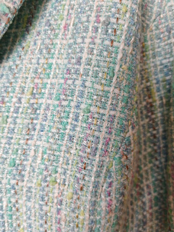 Твидовый пиджак голубой размер 50 3