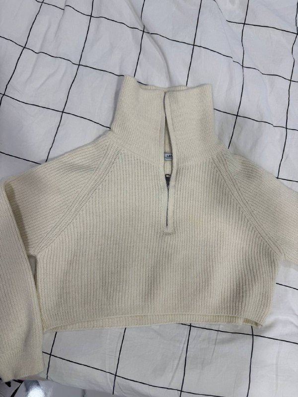 Свитер мужской бежевый на молнии