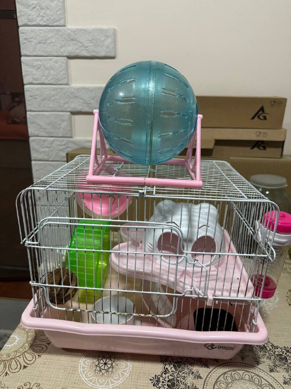 Клетка для хомяка с аксессуарами