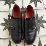 Кожаные монки Santoni 2