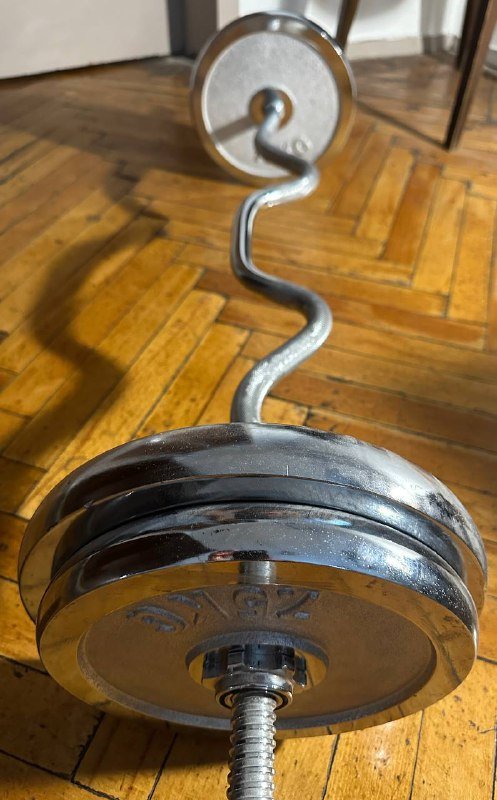 Штанга с блинами 10кг, 7.5кг и гриф 5кг 4