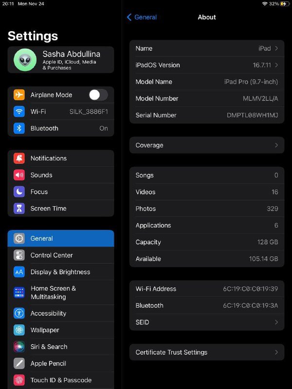 планшет iPad с стилусом 3