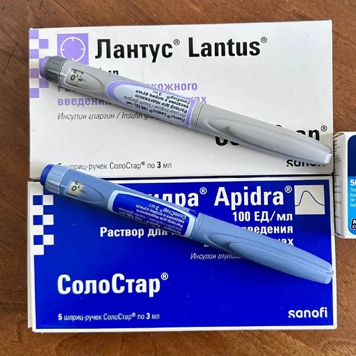 Apidra and Lantus insulin pens