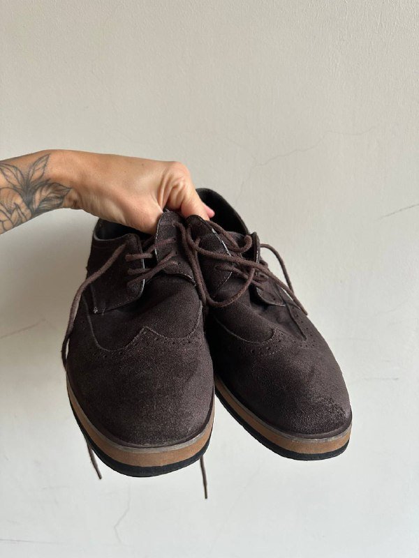 Мужские туфли ARBER замша темно-коричневые размер 42