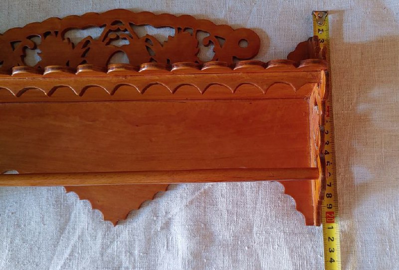 Винтажная полочка резная, ручная работа 3