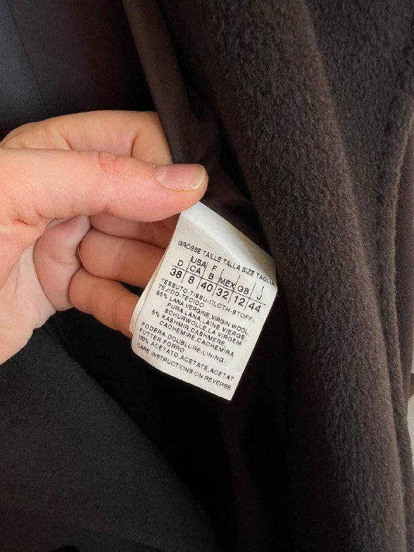 Пальто Marella шоколадного цвета S-M 5