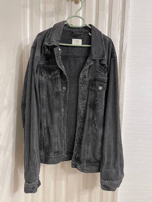 Черная джинсовка XXL, платье джинса 48, укороченная джинсовка S