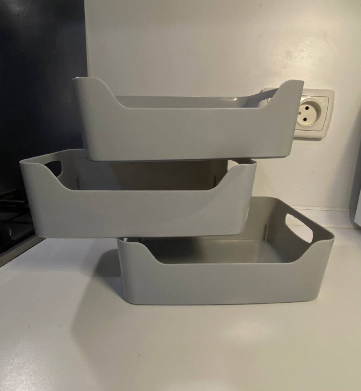 Белые контейнеры Jysk, Серые контейнеры, Мерный стаканчик, Стеклянная миска для хранения 2