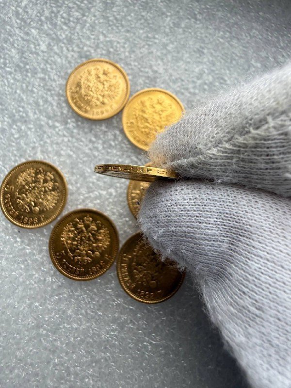 Золотые монеты Николая II 7