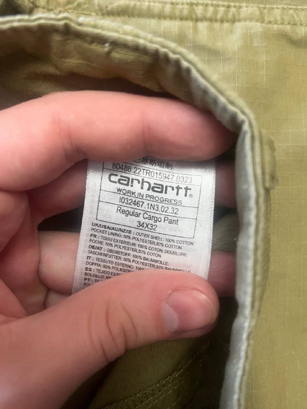 штаны Carhartt cargo размер 34/42 2