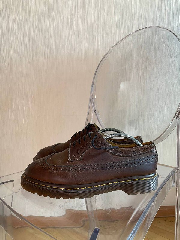 Винтажные коричневые ботинки броги Dr. Martens 3989 Brogue 3