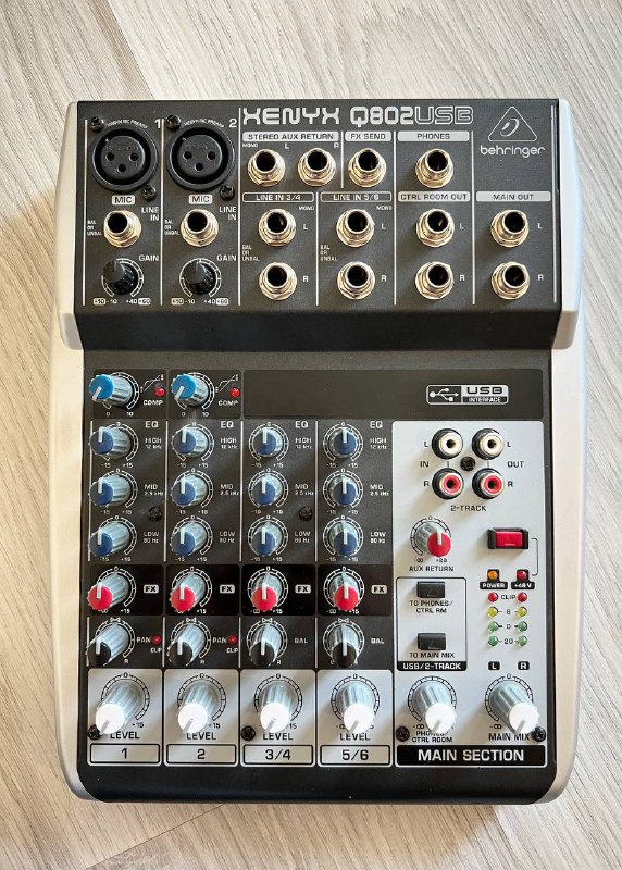 Микшерный пульт Behringer Q802 USB