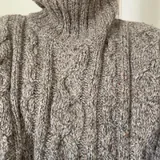 Свитер шерстяной серый oversize 1