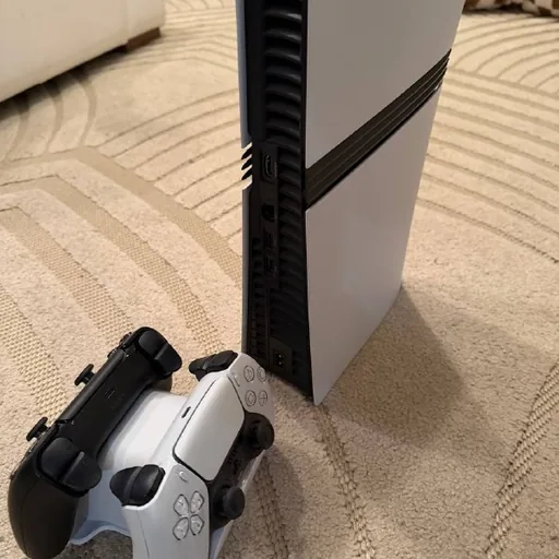 PlayStation 5 Pro, два джойстика, подставка с зарядкой