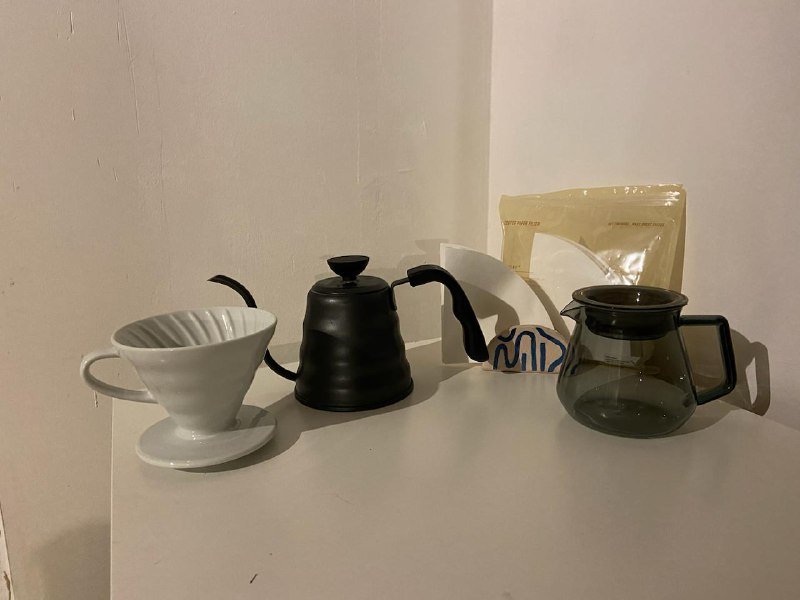 набор для V60: воронка, чайники, фильтры