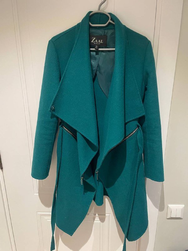 Пальто женское зелёное ZAAL