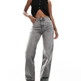 Pull&Bear серые прямые джинсы, Pull&Bear светло-голубые cropped-джинсы 1