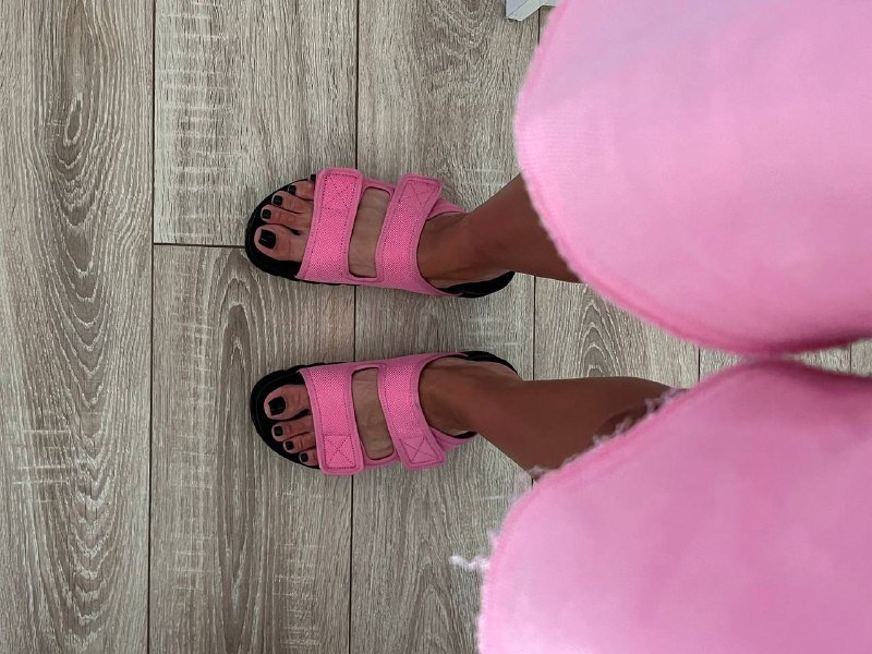 Розовые регулируемые женские сандалии размер 37 2