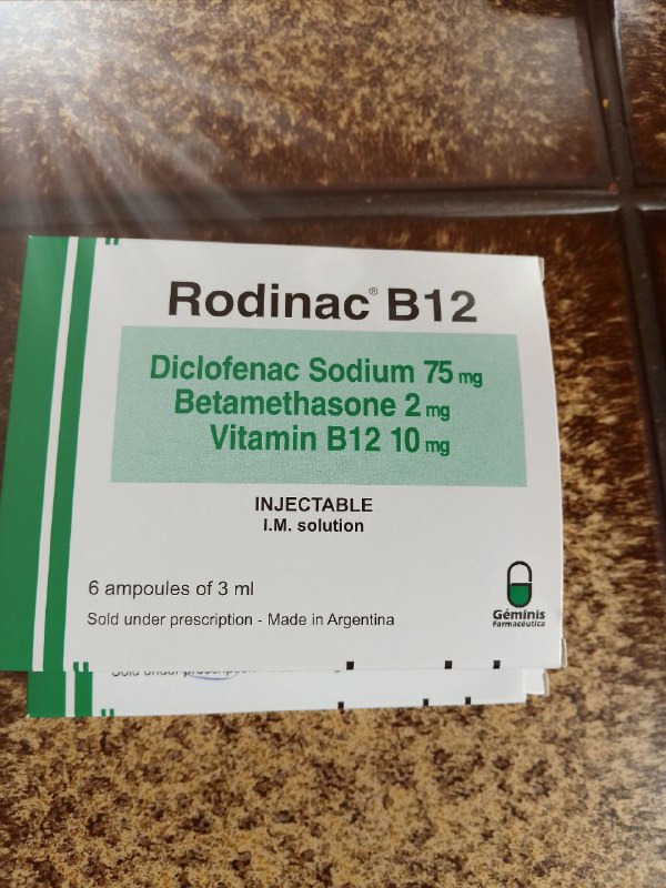 Ампулы Rodinac B12 с Диклофенаком и Бетаметазоном