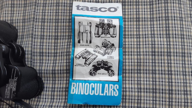 Бинокль Tasco переменной кратности 7-15 1984 года 9