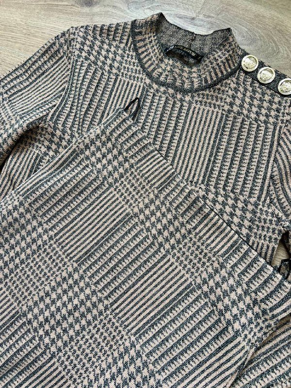 Костюм Love Republic S-M пудровый с серым с люрексом 8