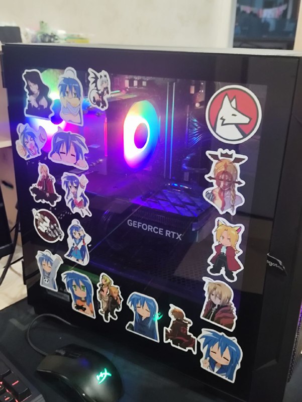 Компьютер с видеокартой Nvidia GeForce RTX 4060, монитор 2E H2724B, клавиатура HyperX Alloy Core RGB, мышь HyperX Pulsefire Core 5