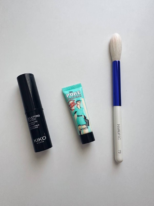 Скульптор Kiko sculpting touch, Праймер Benefit the Porefessional 7,5 ml, Кисть Manly Pro 73