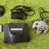 Nintendo 64, джойстик, картридж, блок питания 1
