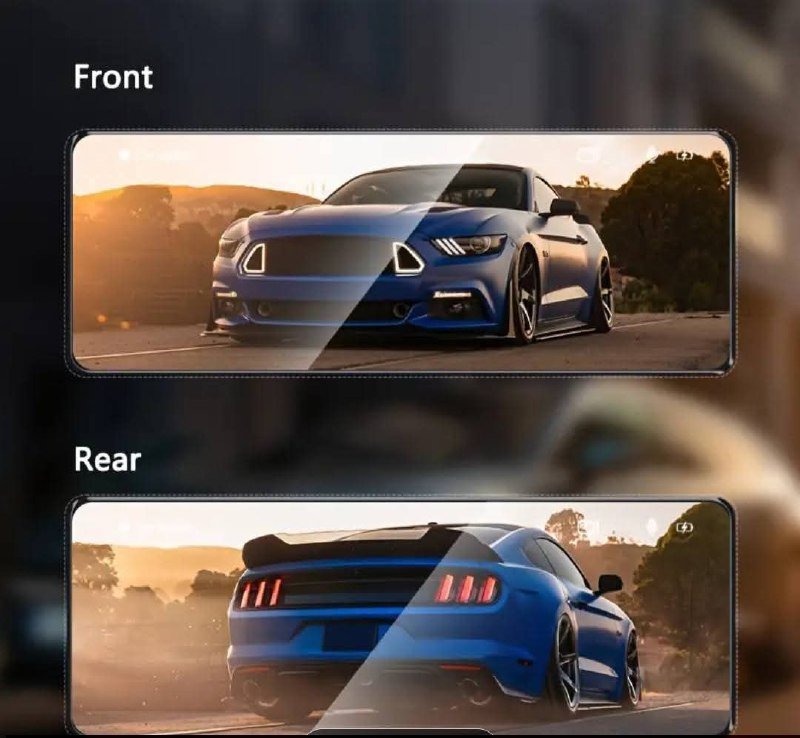 Видеорегистратор на зеркало с 2-ой камерой и картой памяти 4