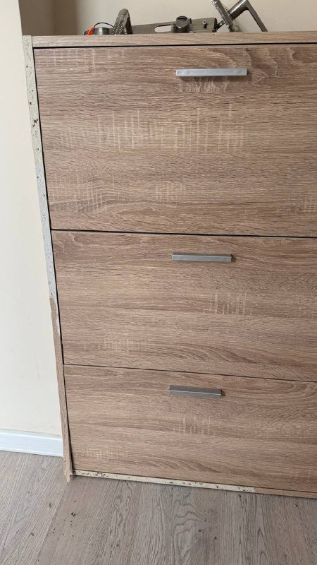 Обувница деревянная с отделениями 2