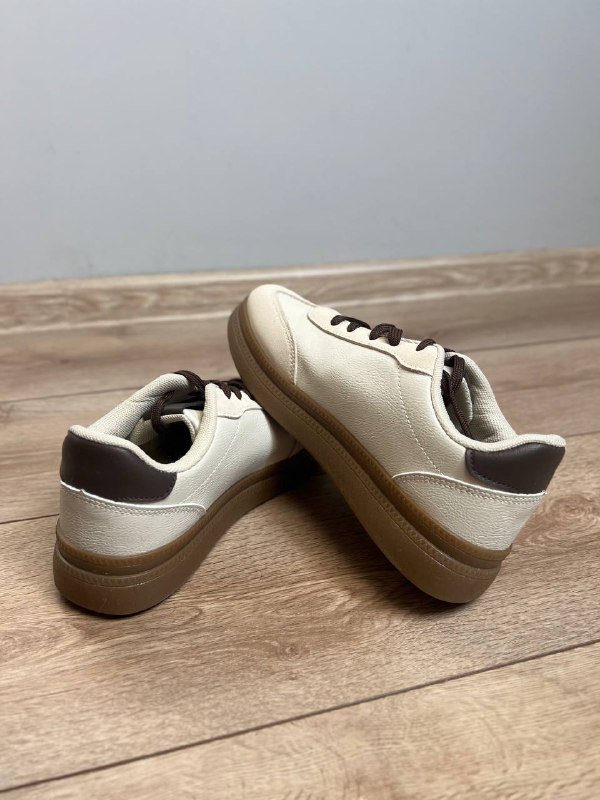 Кроссовки бежевые размер 38 4