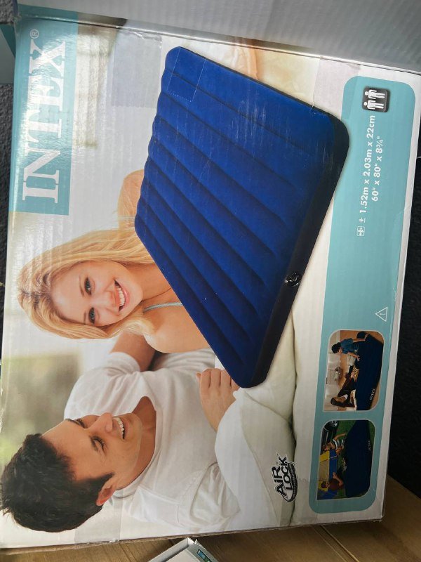 надувной матрас intex двухместный с насосом