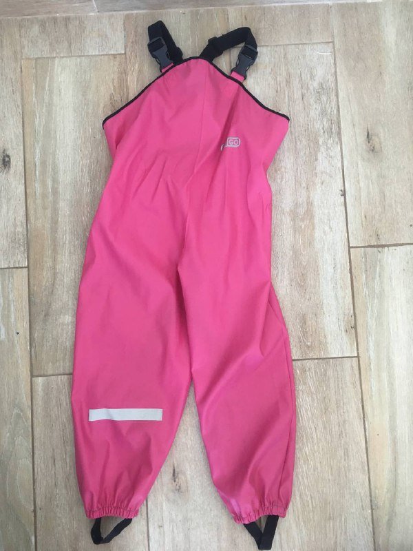 Детский непромокаемый полукомбинезон и штаны, размер 110