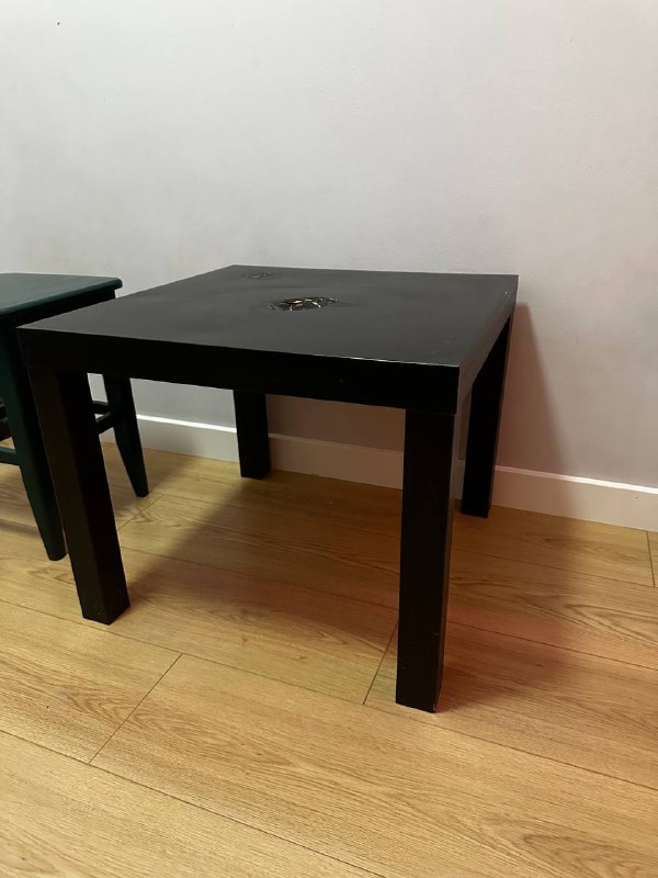 Стеллаж пластиковый Икеа, стул деревянный, столик Икеа 5